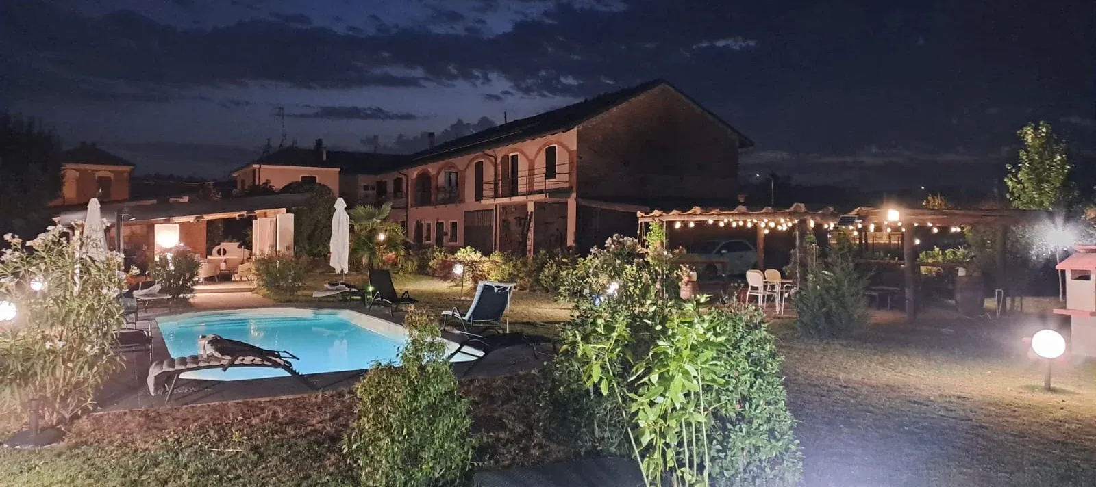 La sera in giardino